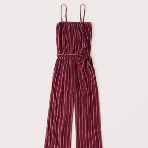 Strapless Tie Waist Jumpsuit
